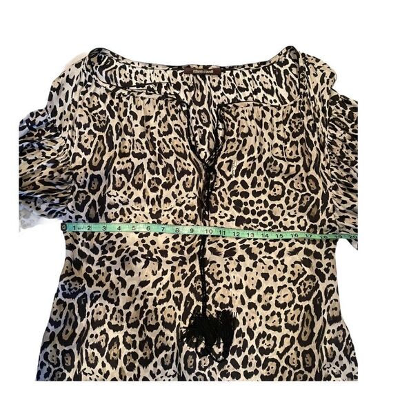 Roberto Cavalli Silk Peasant Blouse Size IT44 US 8-10 Never Worn - Picture 5 of 9